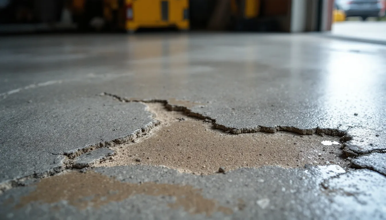 Garage Floor Spalling and Scaling