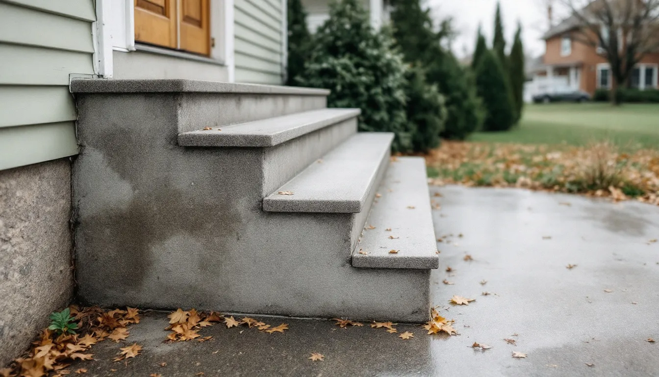 Porch or Stoop Foundation Settling