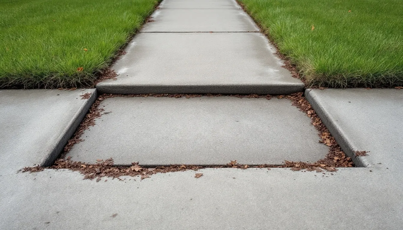 Sunken Concrete Sidewalk Panels